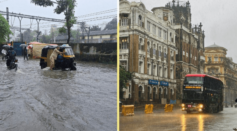 Mumbai Weather news 25th July: मुंबई, राजस्थान, गुजरात में बारिश-बाढ़ का कहर सड़कों पर जलभराव कॉलोनियां जलमग्न, और आठ मौतें।