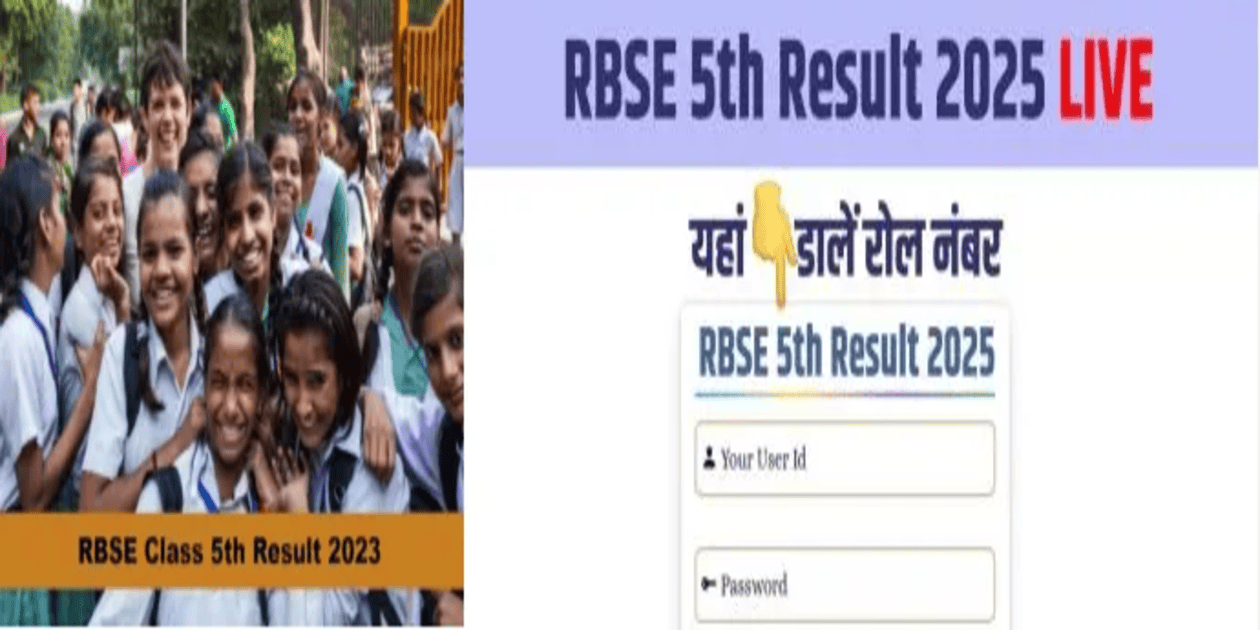 RBSE 5th Class Result 2025