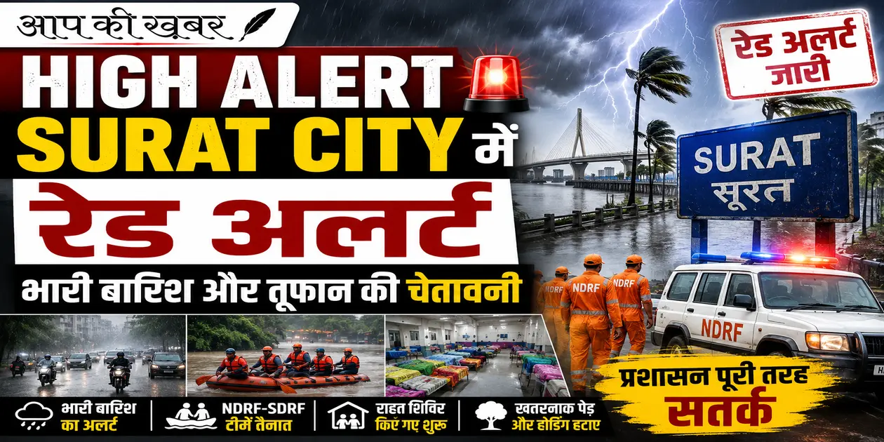 high alert Surat city